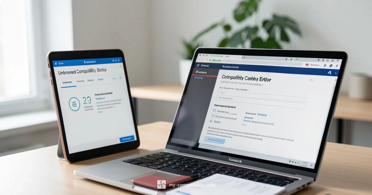 Compatibility Error Fixes - My Compatibility