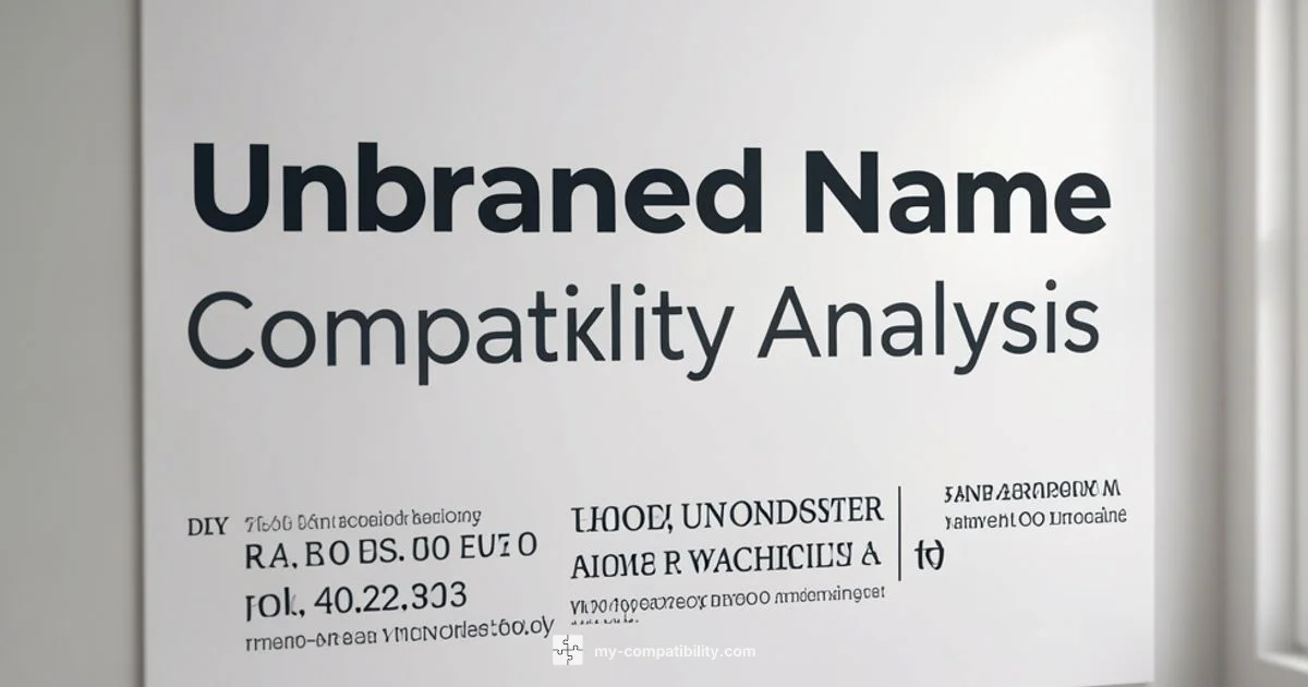 Name Harmony - My Compatibility