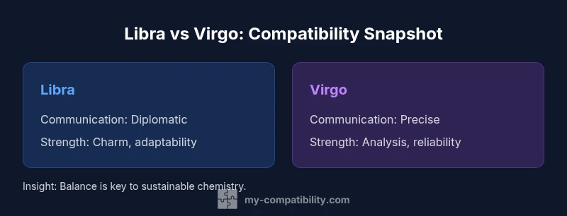 A Libra and Virgo couple discussing plans in a modern living room