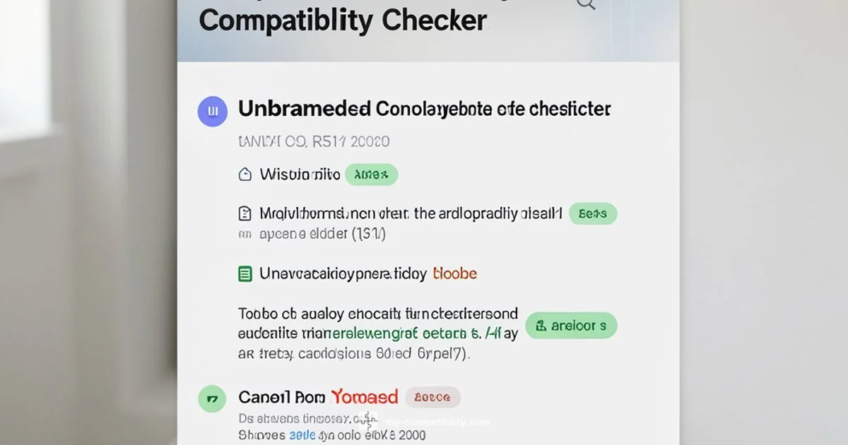 Compatibility Guide - My Compatibility
