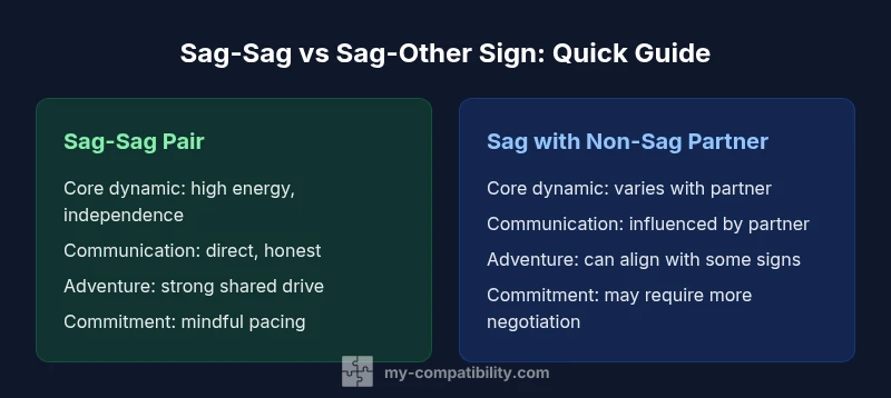 Infographic comparing Sag-Sag vs Sag with other signs