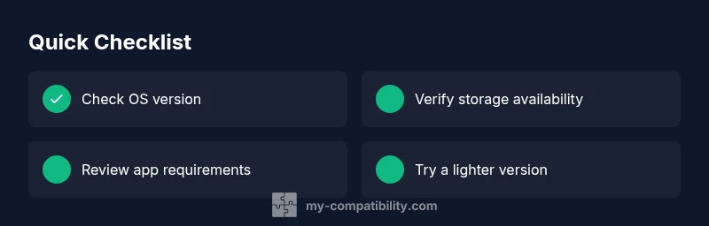 Checklist: Troubleshooting app compatibility on smartphones