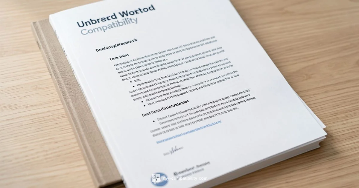 Word Compatibility - My Compatibility